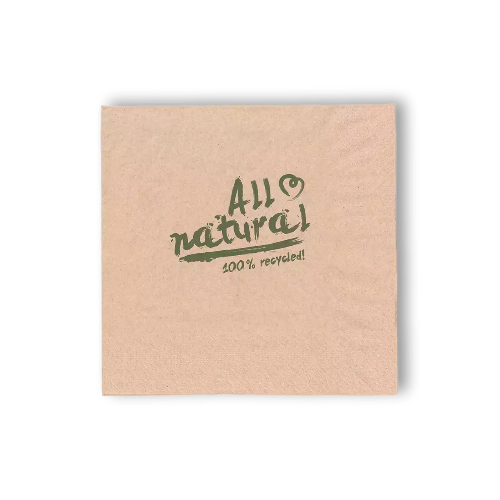 Servietten Braun "All Natural" 1/4 24x24cm