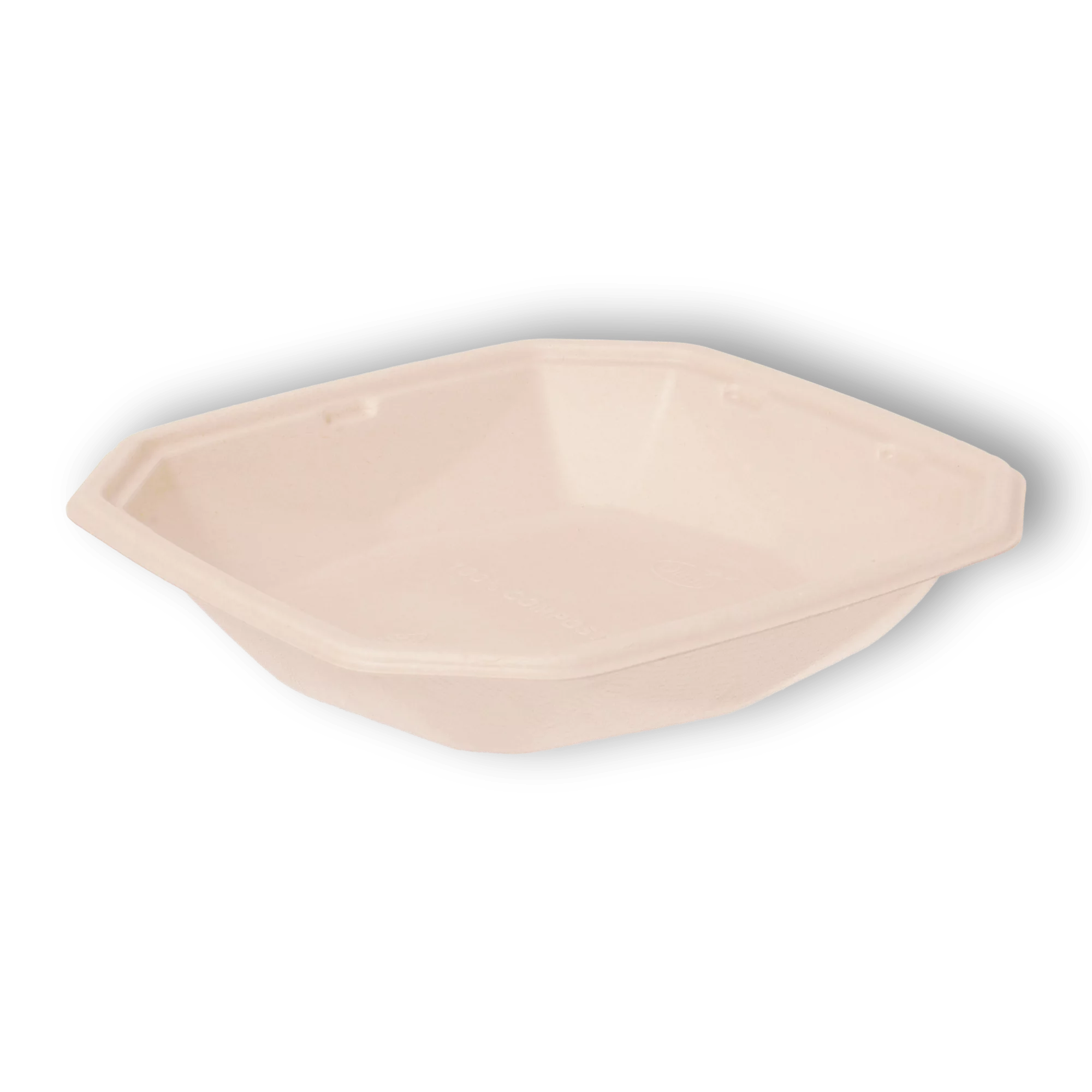 Bagasse Salatschale Octa, braun